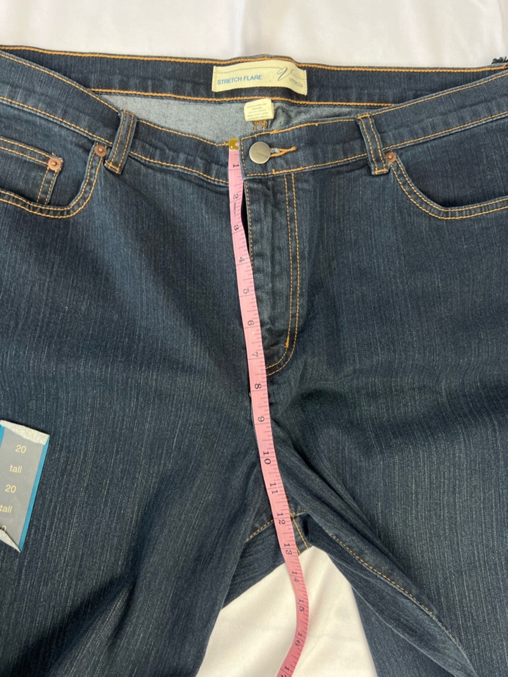 NWT Venezia Lane Bryant Stretch Flare Blue Jeans Size 20 Tall - Picture 4 of 12